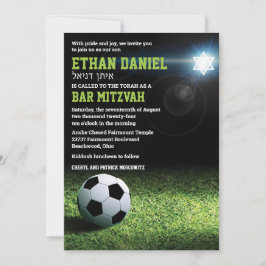 Fotboll vid Night Pub Mitzvah-inbjudan Inbjudningar