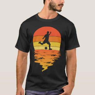 Fotboll Vintage Retro Fotboll Älskare Manar Kvinno T Shirt