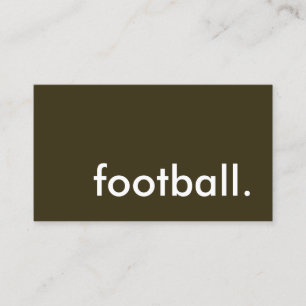 Fotboll. Visitkort
