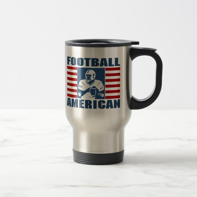 Fotbollamerikantravel mug resemugg (Höger)