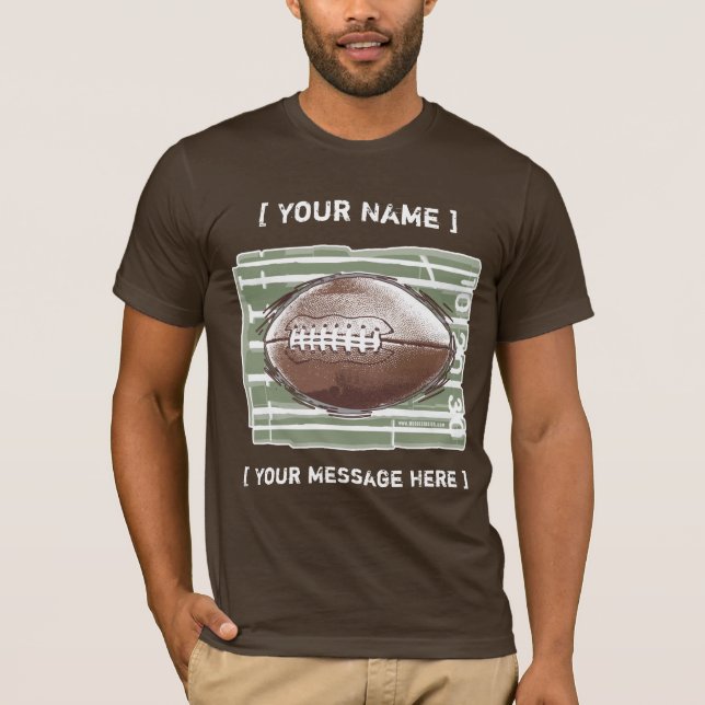 FotbollanpassadeT-tröja Tee Shirt (Framsida)