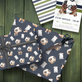 Fotbollar - berget gift presentpapper