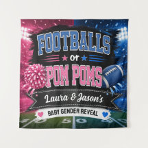 Fotbollar eller Pom Poms Festbanner, Köns Avslöjan