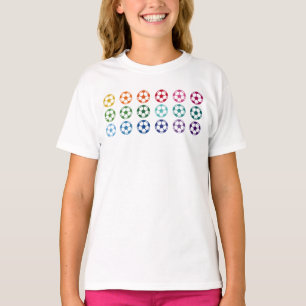 Fotbollar - färglös Roligt Array T-Shirt