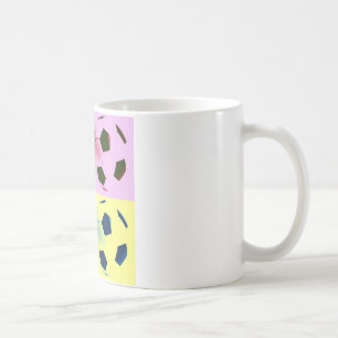 Fotbollar för popkonst kaffemugg