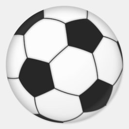 Fotbollar (lägg till text om du vill) runt klistermärke