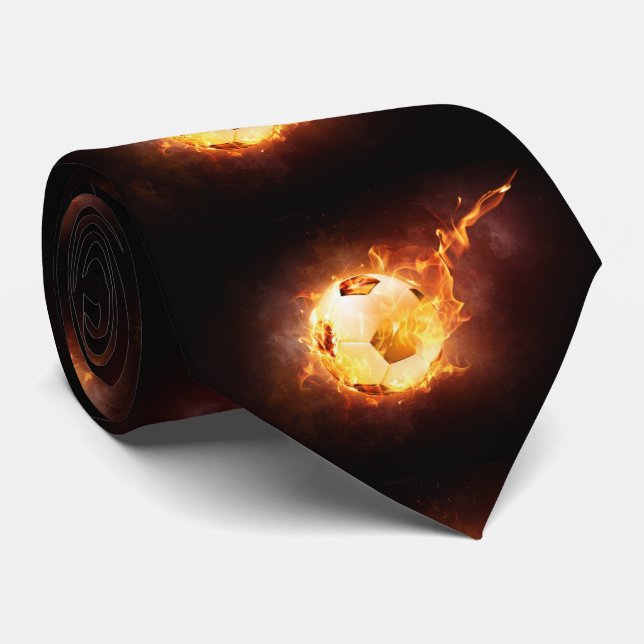 Fotbollar med flamnät slips (Rullad)