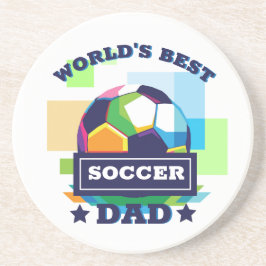 Fotbollar med pappa färgstark text fars dag sport underlägg
