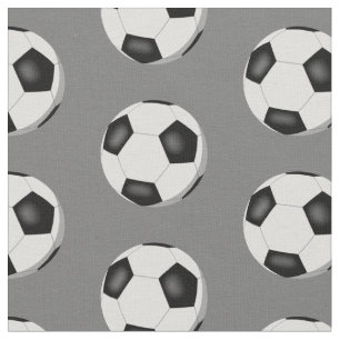 fotbollar mönster på grått eller färg sport tyg