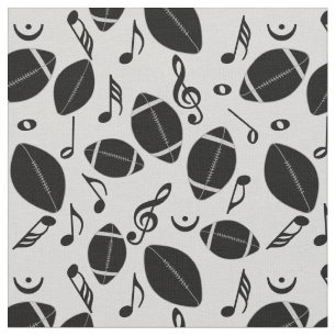 Fotbollar Musik noter Tyg