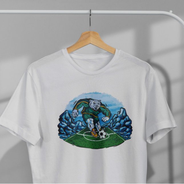 Fotbollar Polar Bear T Shirt (Skapare uppladdad)