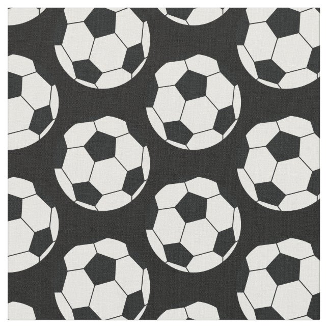 Fotbollar Sports Black Tyg (Närbild)