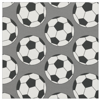 Fotbollar Sports Grått Tyg