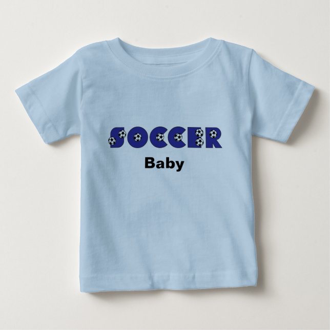 Fotbollbaby i blått tee (Framsida)