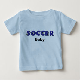 Fotbollbaby i blått tee shirt