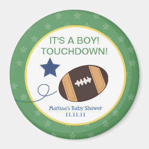 Fotbollbaby shower 3 flytta sig mycket långsamt magnet