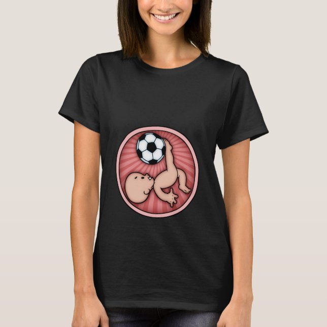 Fotbollbabyen sparkar t shirt (Framsida)
