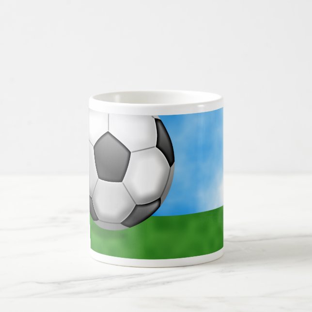 Fotbollbakgrund Kaffemugg (Center)
