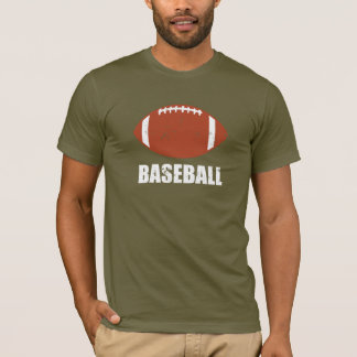 Fotbollbaseballskämt Tee Shirt
