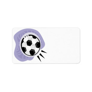 Fotbollboll Adressetikett
