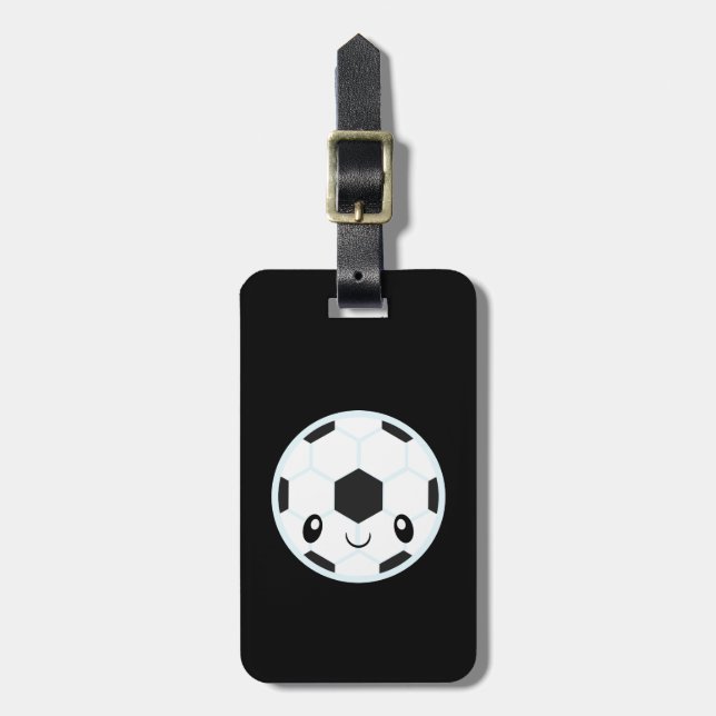 Fotbollboll Emoji Bagagebricka (Vertikal Framsida)