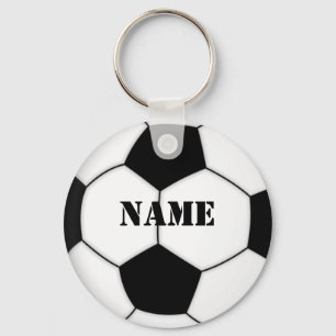 FOTBOLLBOLL KEYCHAIN personifierar med namn Nyckelring