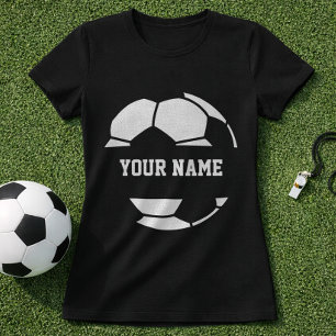 Fotbollboll Namn Grafik; Fotbollsspelare Namn T Shirt