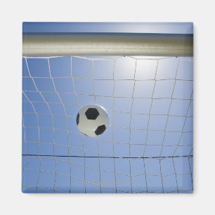 Fotbollboll och mål 2 magnet