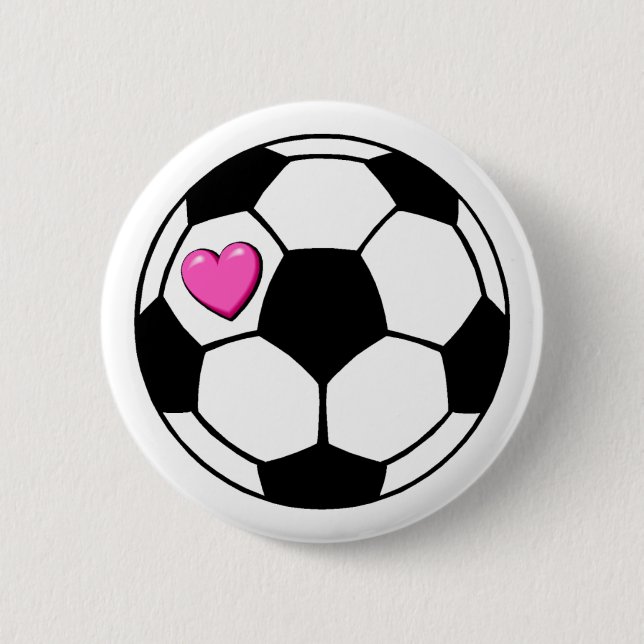 Fotbollboll (Pnk Hrt) Knapp (Framsida)