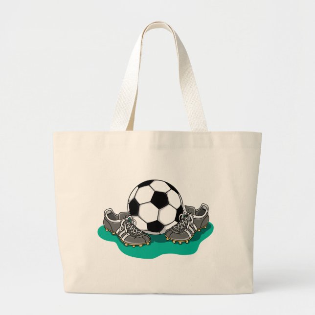 Fotbollboll skor jumbo tygkasse (Framsidan)