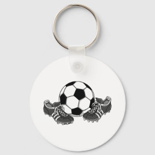 Fotbollboll skor nyckelring