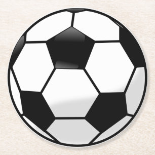 Fotbollboll Underlägg Papper Rund