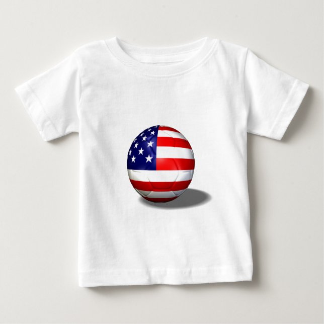 fotbollboll USA T Shirt (Framsida)