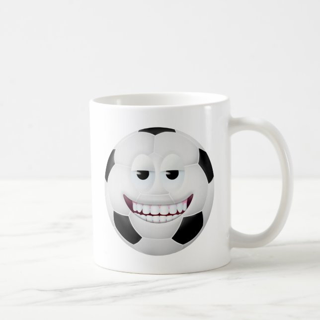 Fotbollbollansikte 2 kaffemugg (Höger)