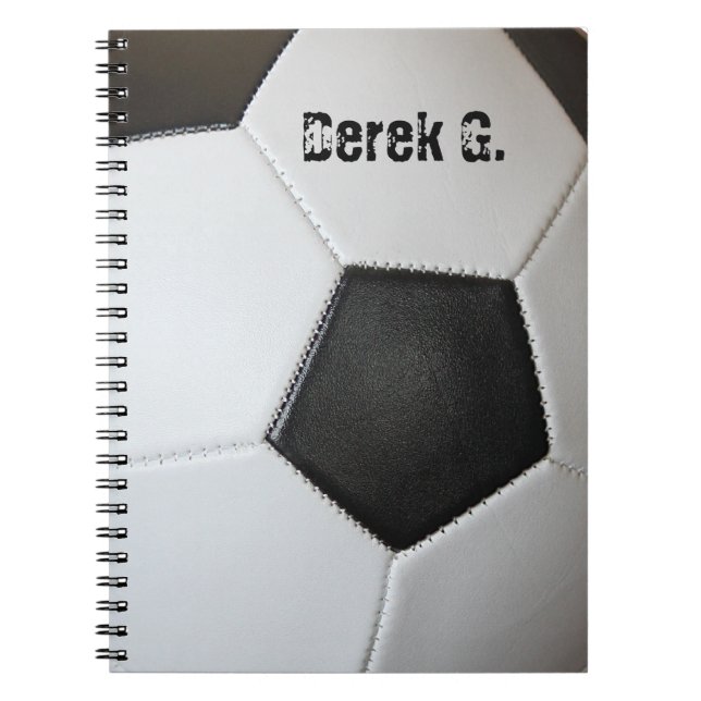 Fotbollbollanteckningsbok Anteckningsbok Med Spiral (Framsidan)