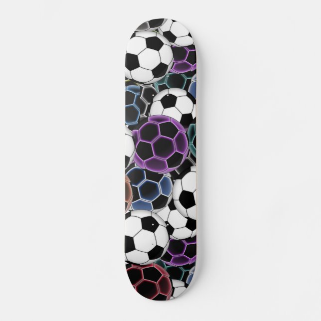 FotbollbollCollage Skateboard Bräda 19,5 Cm (Framsida)