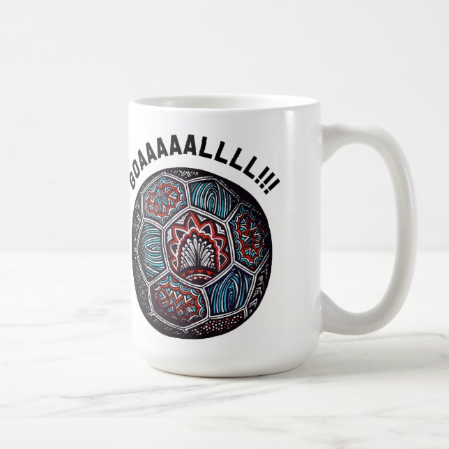 FotbollbollMÅL Kaffemugg (Höger)