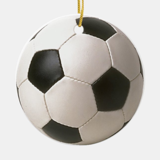 Fotbollbollprydnad Julgransprydnad Keramik (Framsidan)