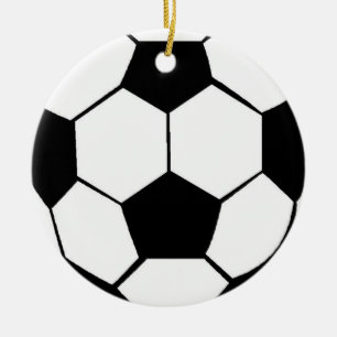 Fotbollbollprydnadar Julgransprydnad Keramik