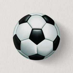 Fotbollbollrundan Pinback knäppas Knapp