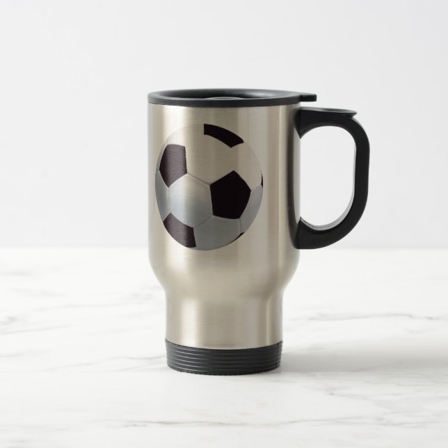 Fotbollbolltravel mug resemugg (Höger)