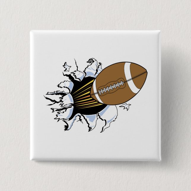 FotbollbristningsT-tröja och gåvor Knapp (Framsida)