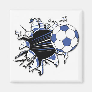 FotbollbristningsT-tröja och gåvor Magnet