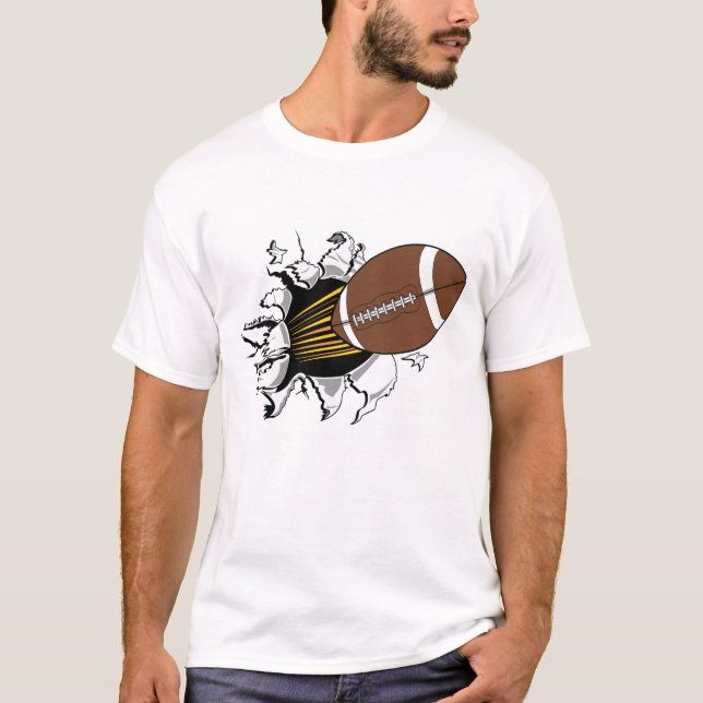 Fotbollburstert-skjorta Tee Shirt (Framsida)