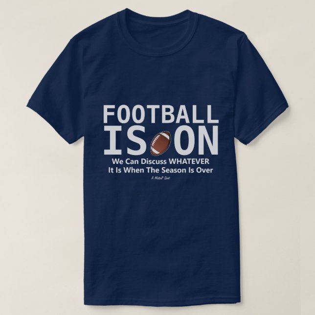 Fotbollen är på - en MisterP-skiva T Shirt (Design framsida)
