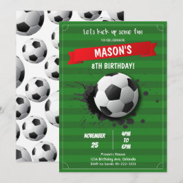 Fotbollen har sparat upp någon Roligt på födelseda Inbjudningar