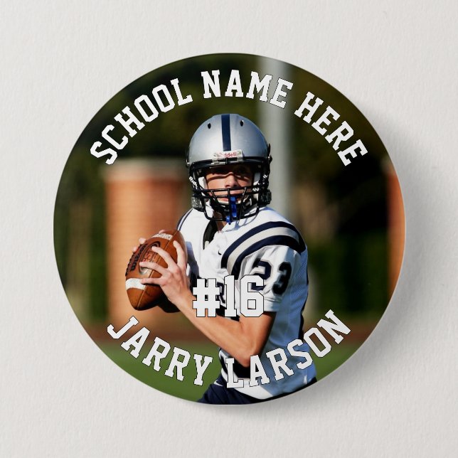 Fotbollen Player och Team Namn Knapp (Framsida)