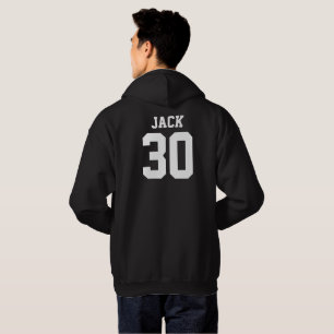 Fotbollens anpassade namn och nummer hoodie