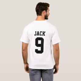 Fotbollens anpassade namn och nummer t shirt