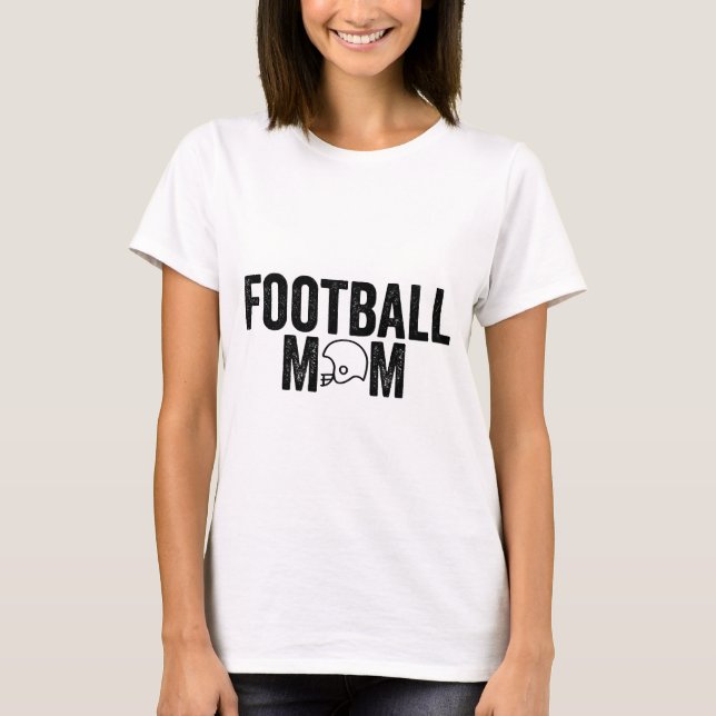 Fotbollens Anpassningsbar Mamma nummer T Shirt (Framsida)